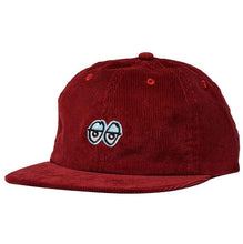Load image into Gallery viewer, Krooked Hat Eyes Burgundy Blue Cordoroy