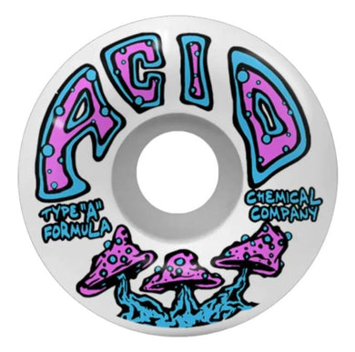 Acid Wheel Type A Shrooms White Swirl Side Cut 52mm 99A