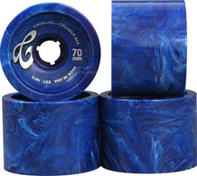 Load image into Gallery viewer, Cadillac Wheels 70MM Blue Marble 80a