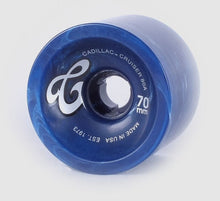 Load image into Gallery viewer, Cadillac Wheels 70MM Blue Marble 80a