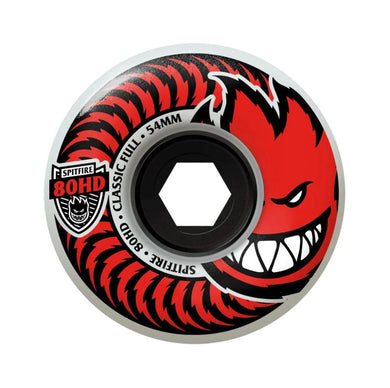Spitfire Wheels 54mm 80HD Clear/Red Classic Full