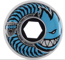 Load image into Gallery viewer, Spitfire Wheels 54mm 80HD Clear/Blue Conical Full