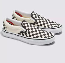 Load image into Gallery viewer, Vans Slip On Skate Checkerboard Black/White