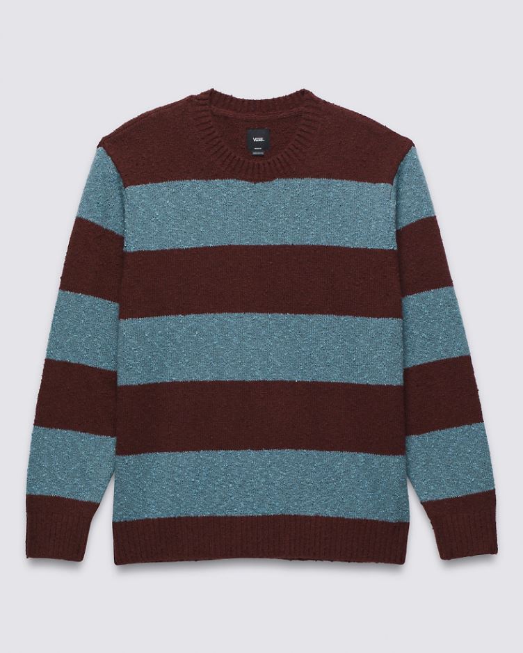 Vans Sweater Darby Stripe Crew Bitter/Chocola