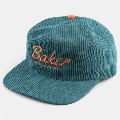 Baker Hat Dophin Green Cord Snapback
