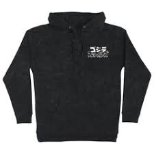Santa Cruz Hoodie Godzilla Hand Mineral Black