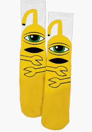 Toy Machine Socks Sect Hug Yellow