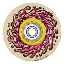 Slime Ball Wheels 60mm Light Ups OG Slime Yellow w/Red