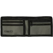 Load image into Gallery viewer, Krooked Wallet Arketype raw bi-fold Charc/blk