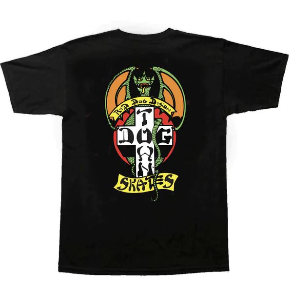 Dogtown Tee Red Dog OG 70s Black XL