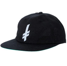 Load image into Gallery viewer, Deathwish Hat Gang Logo Wool Black Snapback