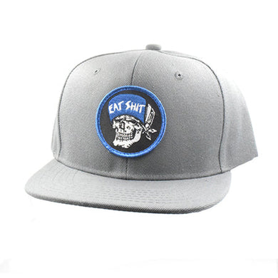 Suicidal Skates Hat Eat Shit Patch Grey