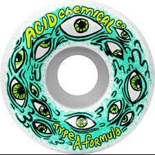 Acid Wheel Type A Eyes White 56mm Side Cut 99a