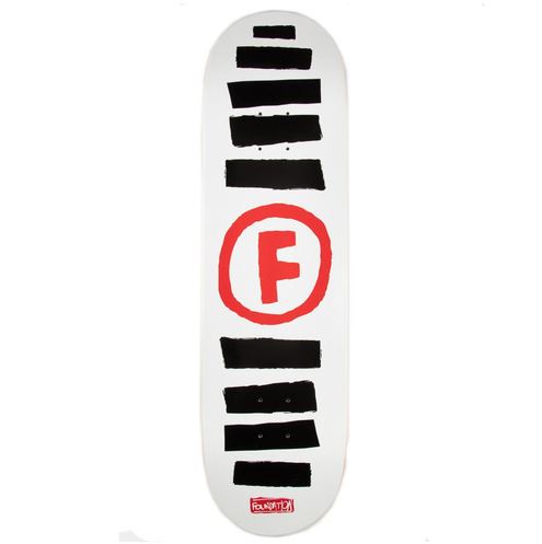 Foundation Deck 8.5 doodle stripe white