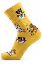 Load image into Gallery viewer, Psockadelic Socks Gang Gang Yellow