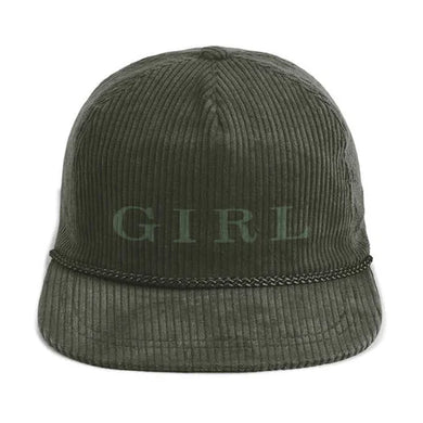 Girl Serif 5 panel Cord hat