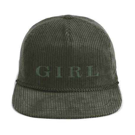 Girl Serif 5 panel Cord hat