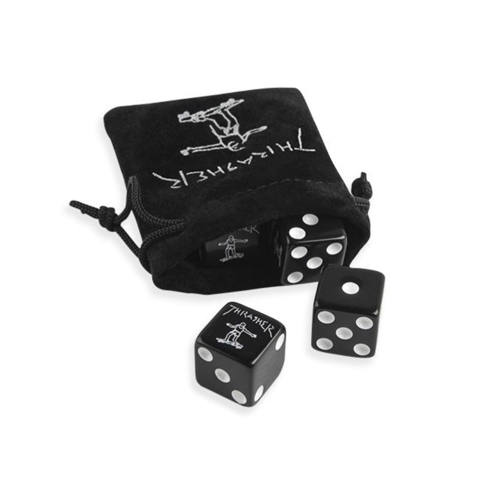 Thrasher Dice Gonz Set Black