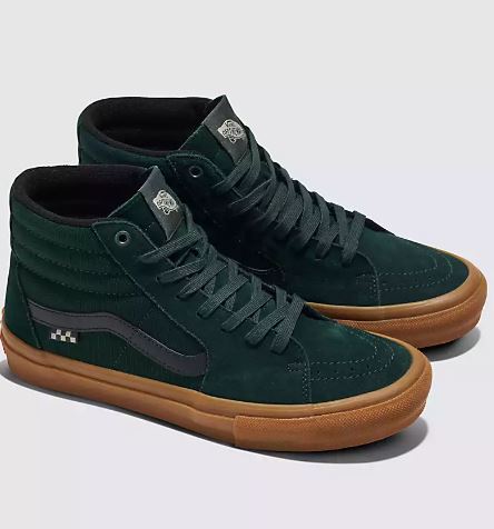 Vans Sk8 Hi Skate Green Gum