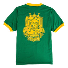 Load image into Gallery viewer, Habitat Tee Coat Of Arms Ringer Green