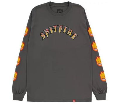 Spitfire L/S Tee Old E Bighead Grey
