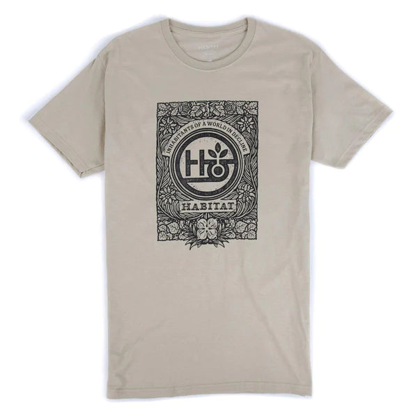 Habitat Tee Inscription Khaki