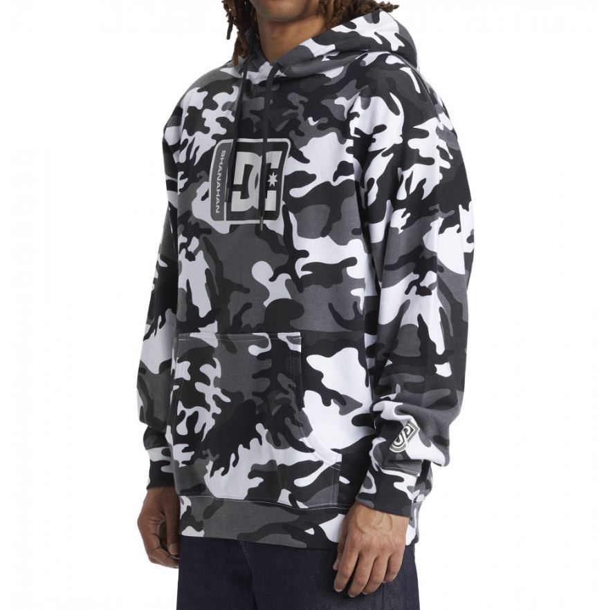 DC Hoodie Shanahan Camo Black/White/Grey