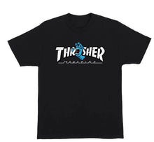 Load image into Gallery viewer, Thrasher x Santa Cruz Tee Shirt Screaming Hand Black Small
