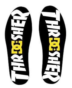 DC Truth X Thrasher Black Camo Yellow