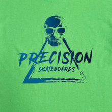 Load image into Gallery viewer, Precision Youth Tee Skull Triangle Lime Green