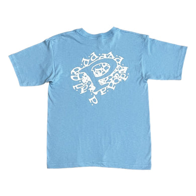 Precision Youth Tee Pile of P's Light Blue