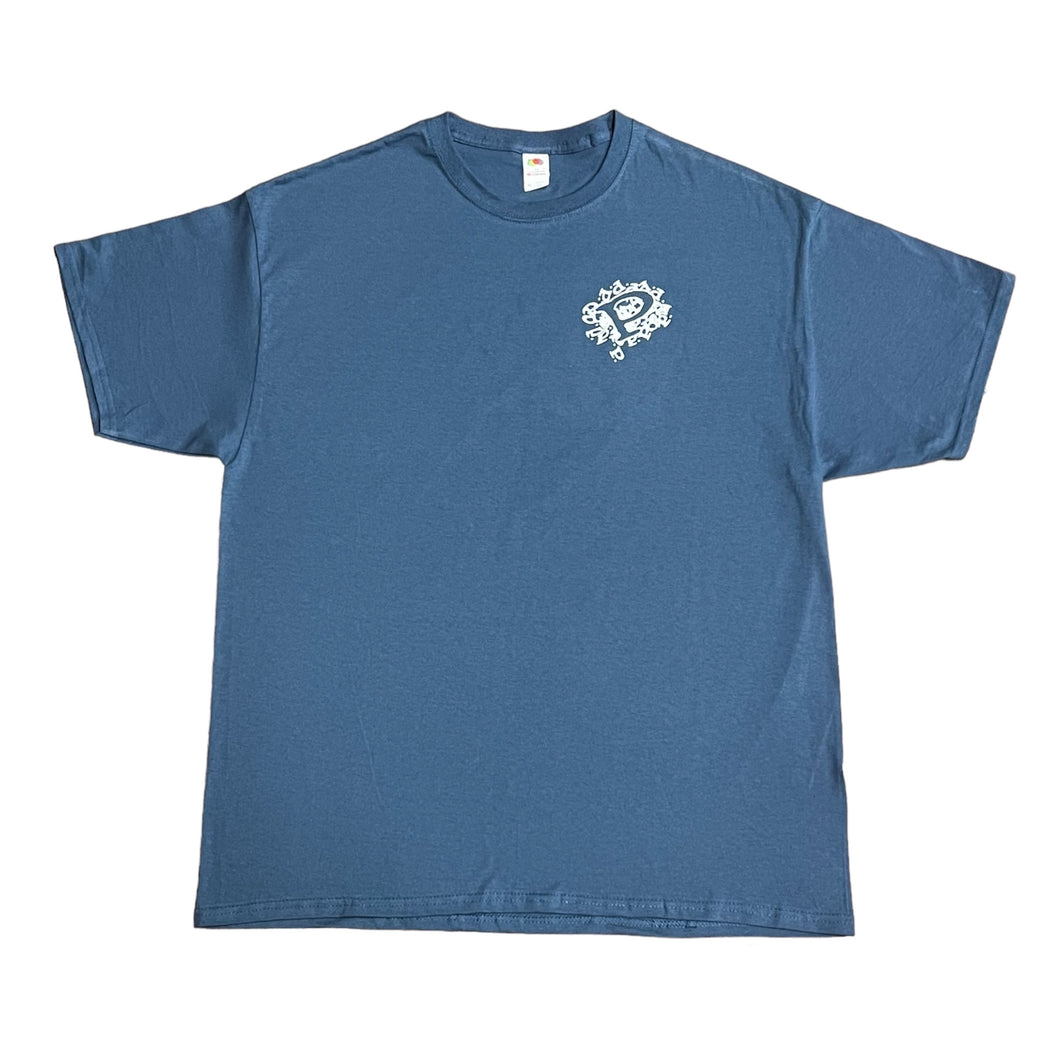 Precision Tee Pile of P's Steel Blue