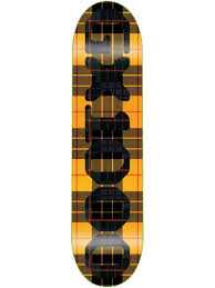 GX1000 Deck OG LOGO Tartan Yellow 8.3