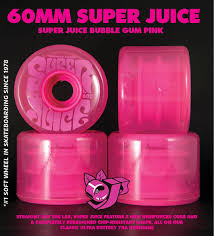 60mm Bubble Gum Super Juice Pink Wheels