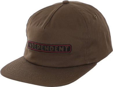 Independent Hat Bar Logo Dark Chocolate
