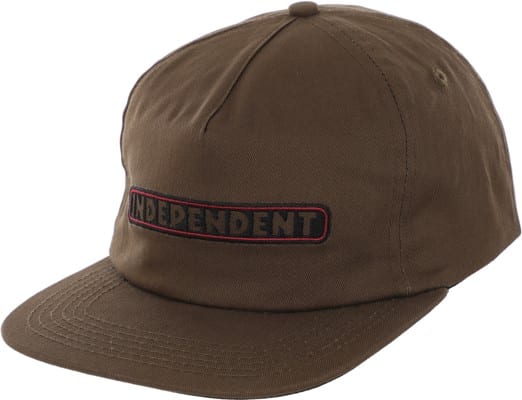 Independent Hat Bar Logo Dark Chocolate