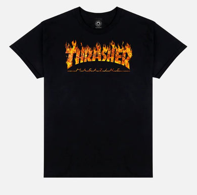 Thrasher Tee Inferno Black