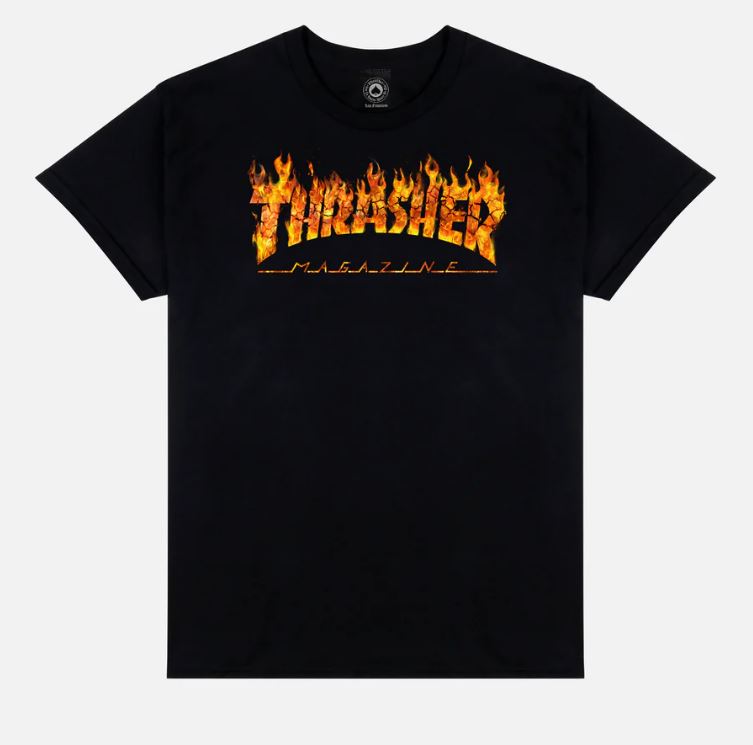 Thrasher Tee Inferno Black