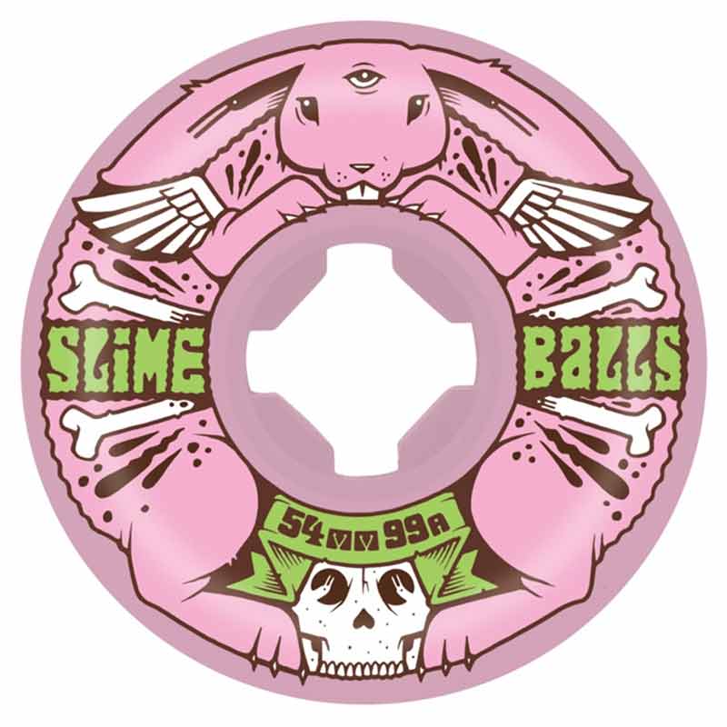 Slime Ball Wheels 54mm 99a Jeremy Fish Bunny Speed Balls