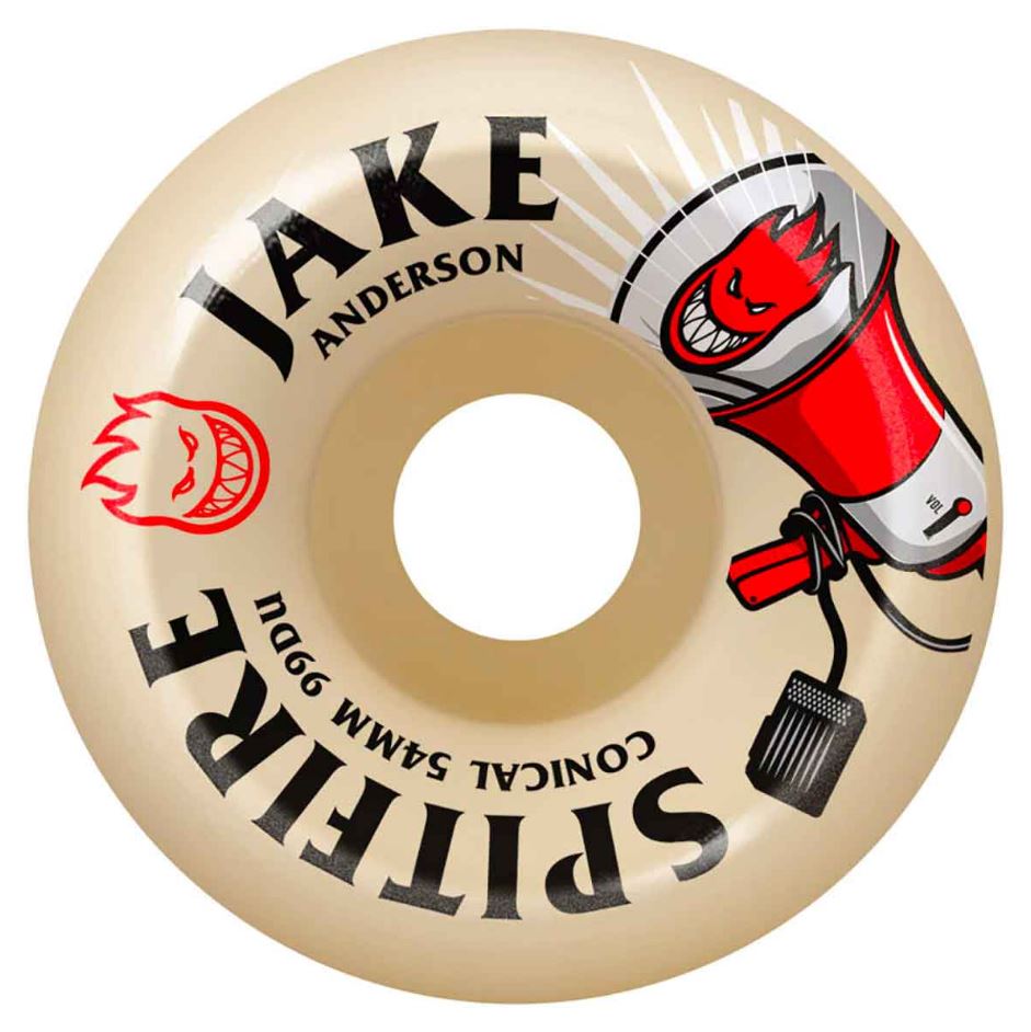 Spitfire Wheels 54mm Conical 99a Jake Burn Squad