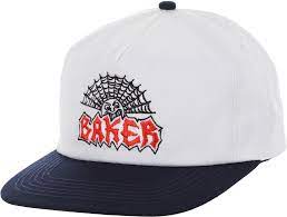 Baker Hat White Navy Jollyman Snapback