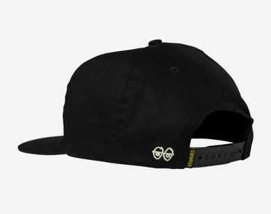 Krooked Hat Side Eyes Black Snap