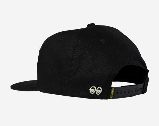 Krooked Hat Side Eyes Black Snap