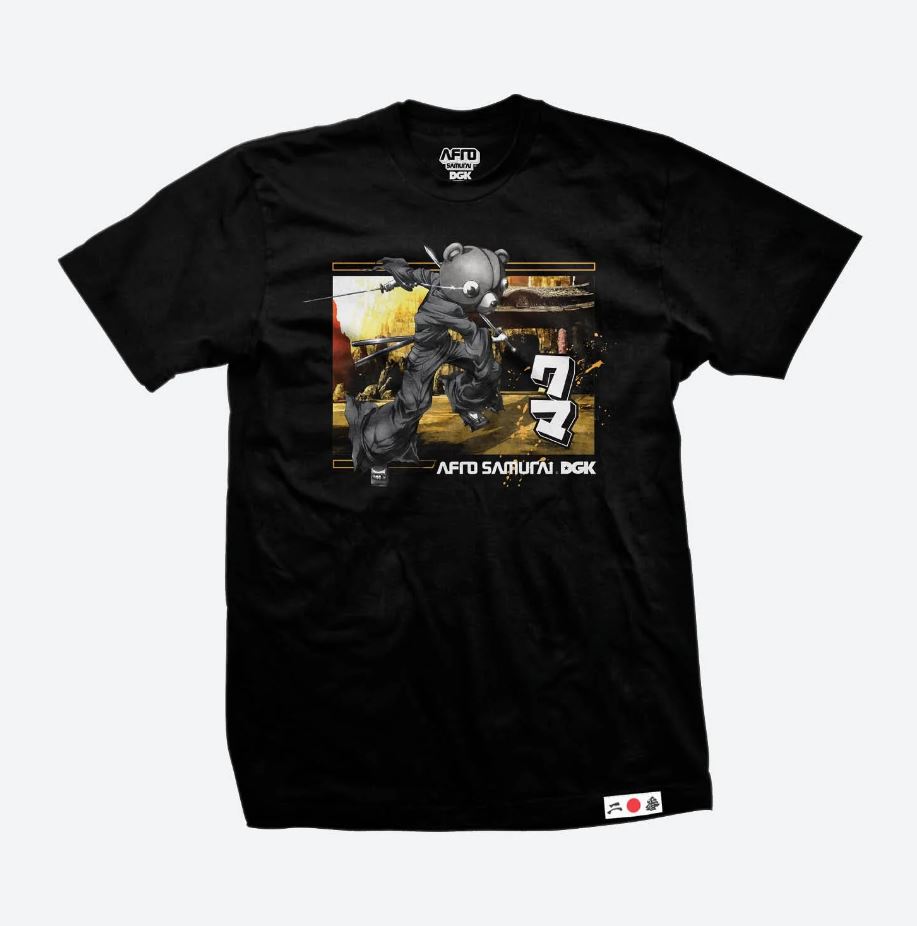 DGK Tee Afro Samurai Kuma Black