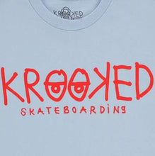 Load image into Gallery viewer, Krooked Tee Eyes Light Blue/Red