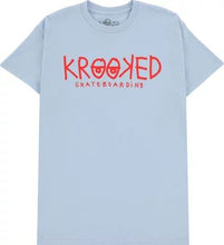 Load image into Gallery viewer, Krooked Tee Eyes Light Blue/Red