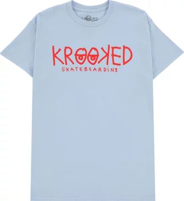 Krooked Tee Eyes Light Blue/Red