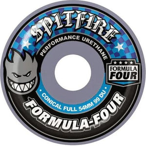 Spitfire Wheels 54mm Conical Full Light Grey 99a Formula4