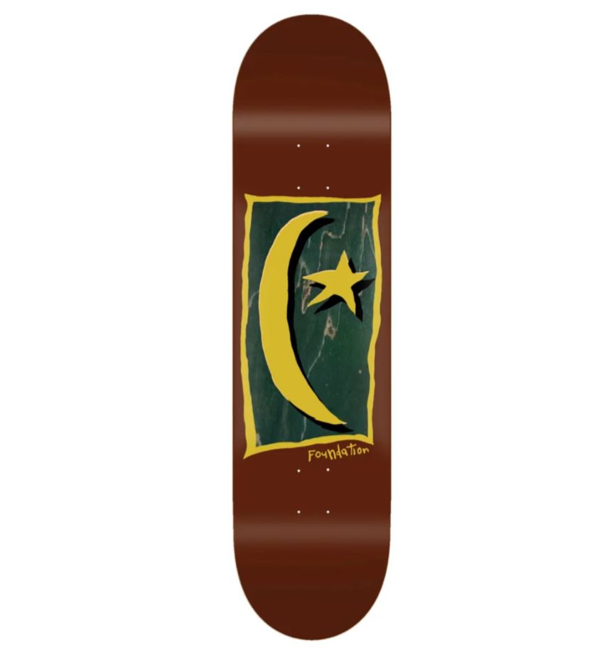 Foundation Deck 8.38 Star and Moon Maroon