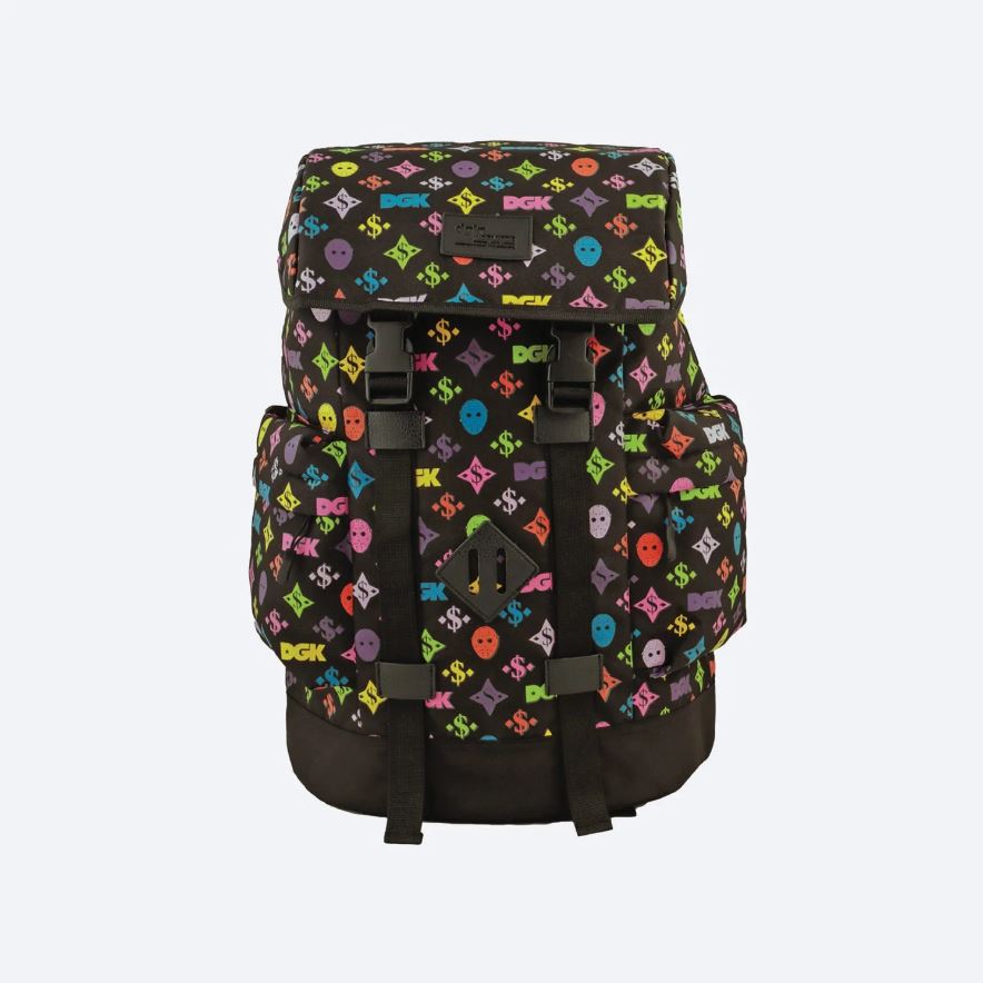 DGK Backpack Monogram Black/Multi Color